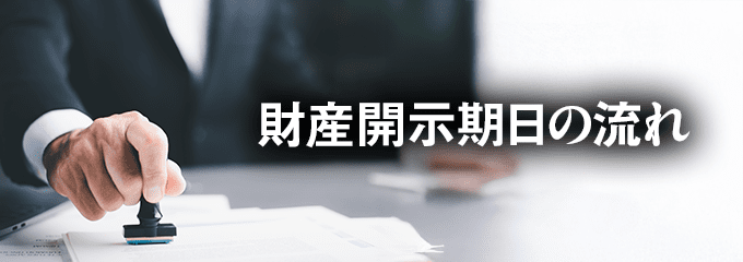 財産開示期日の流れ